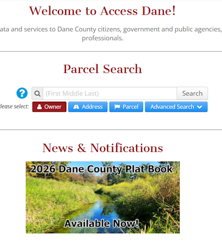 Access Dane website picture