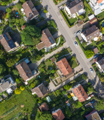 Ariel View of Neighborhood